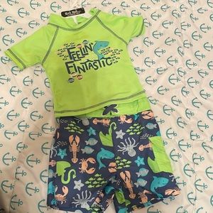 Toddler boy swim outfit